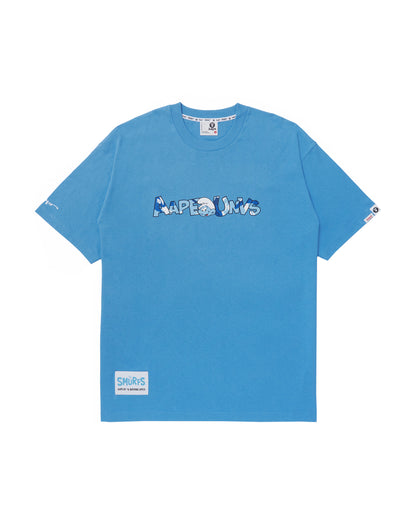 AAPE X THE SMURFS MOONFACE GRAPHIC TEE