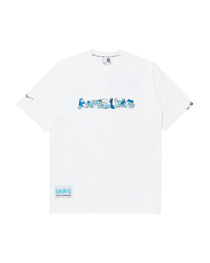 AAPE X THE SMURFS MOONFACE GRAPHIC TEE | AAPE US