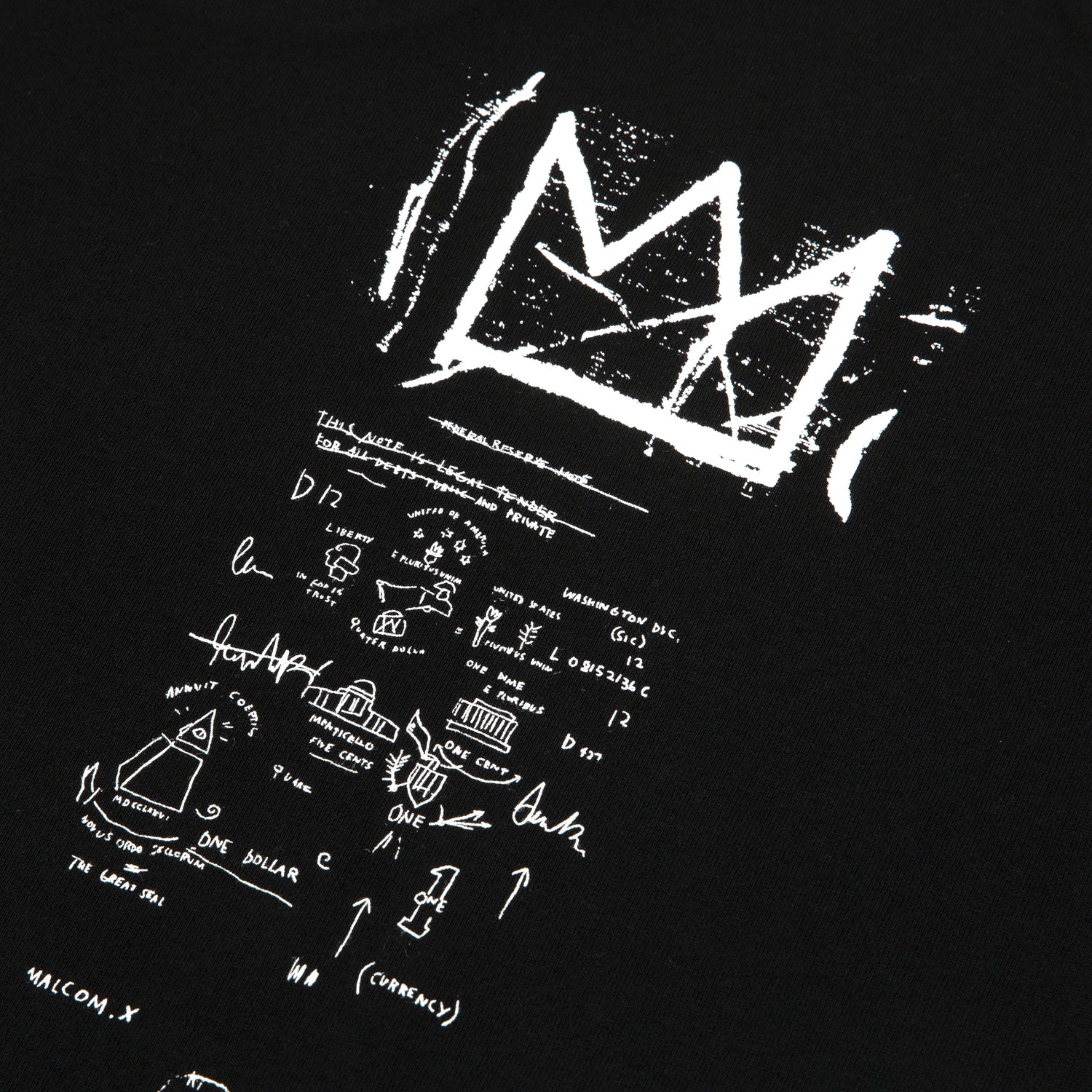 AAPE X JEAN-MICHEL BASQUIAT MOONFACE TEE