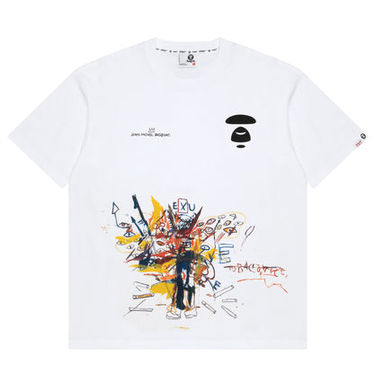 AAPE X JEAN-MICHEL BASQUIAT MOONFACE TEE