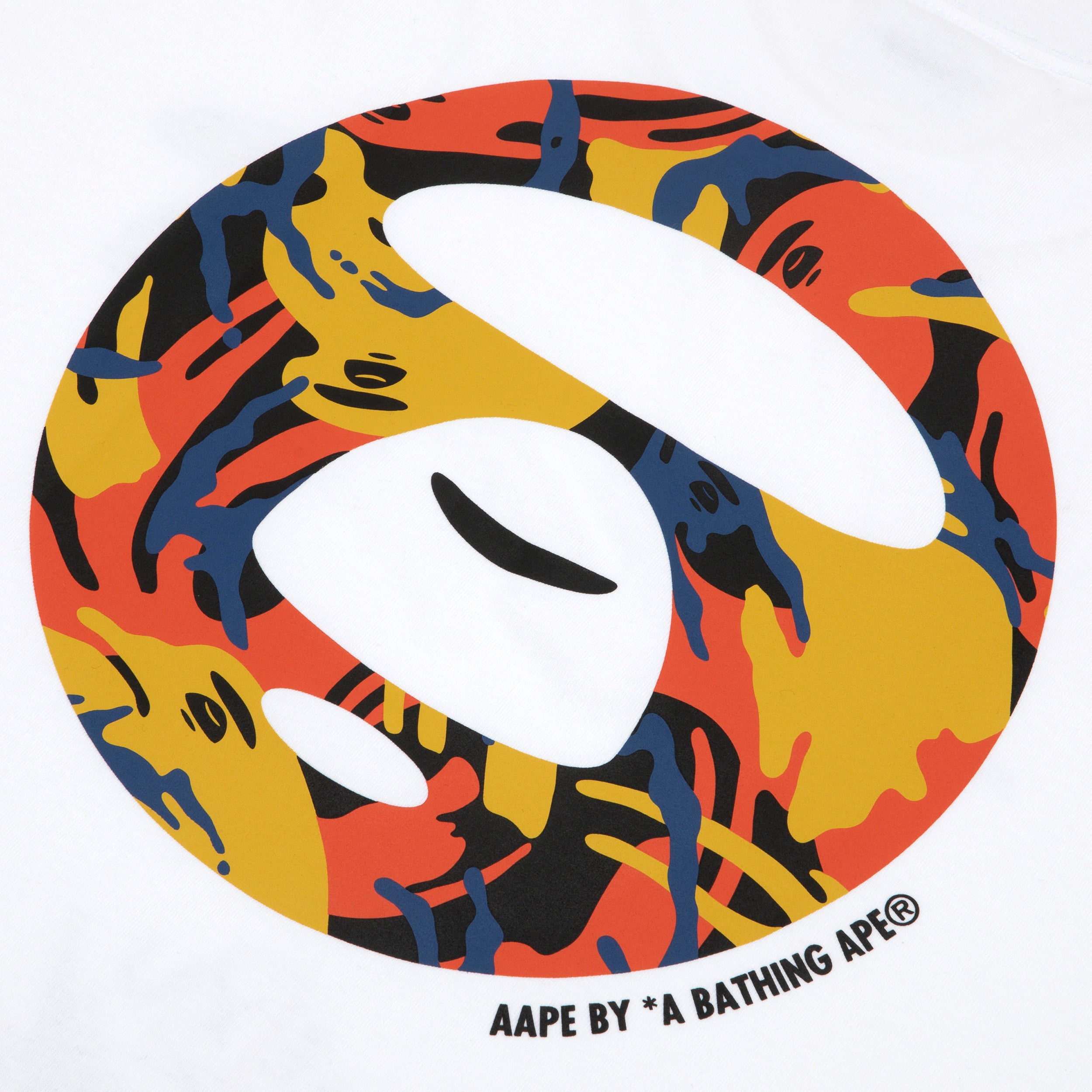 AAPE X JEAN-MICHEL BASQUIAT MOONFACE TEE