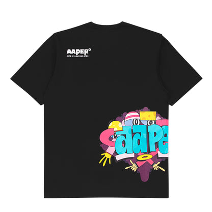 AAPE X ERIC INKALA MOONFACE GRAPHIC TEE