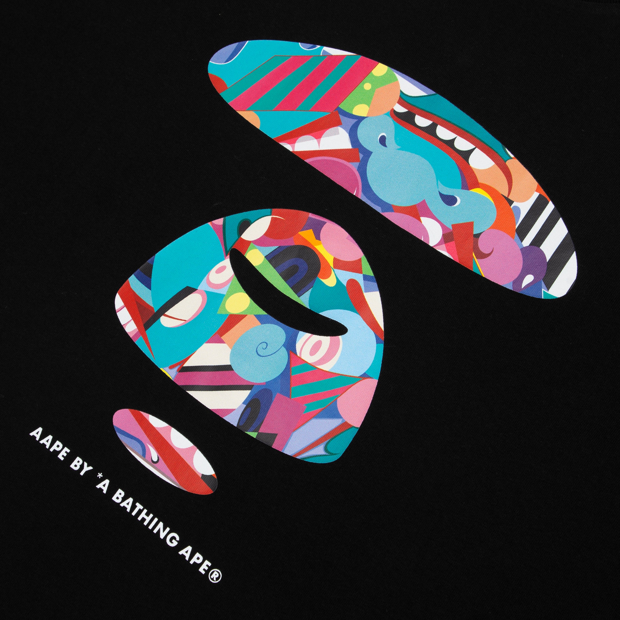 AAPE X ERIC INKALA MOONFACE GRAPHIC TEE