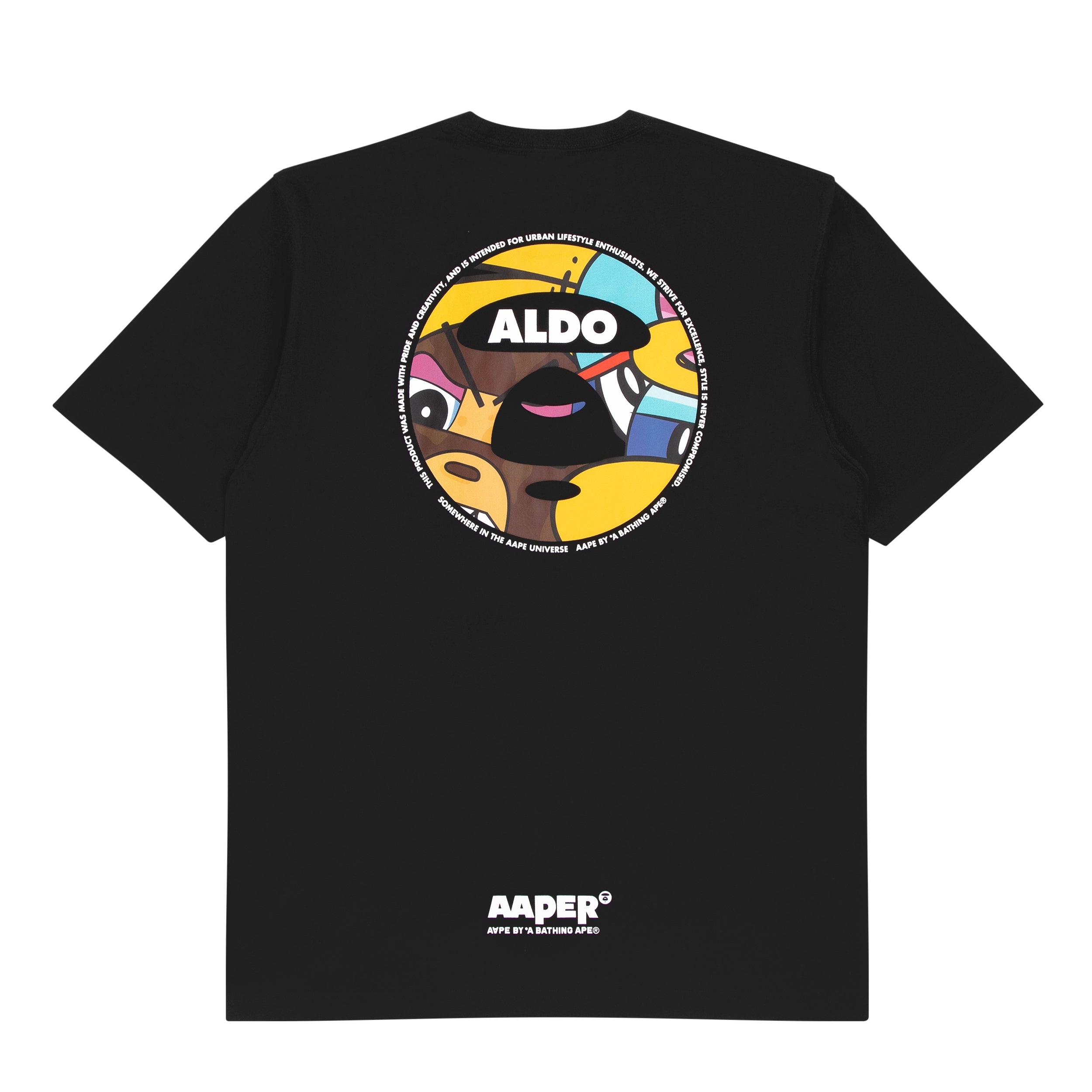 AAPE X ERIC INKALA AAPER ALDO GRAPHIC TEE