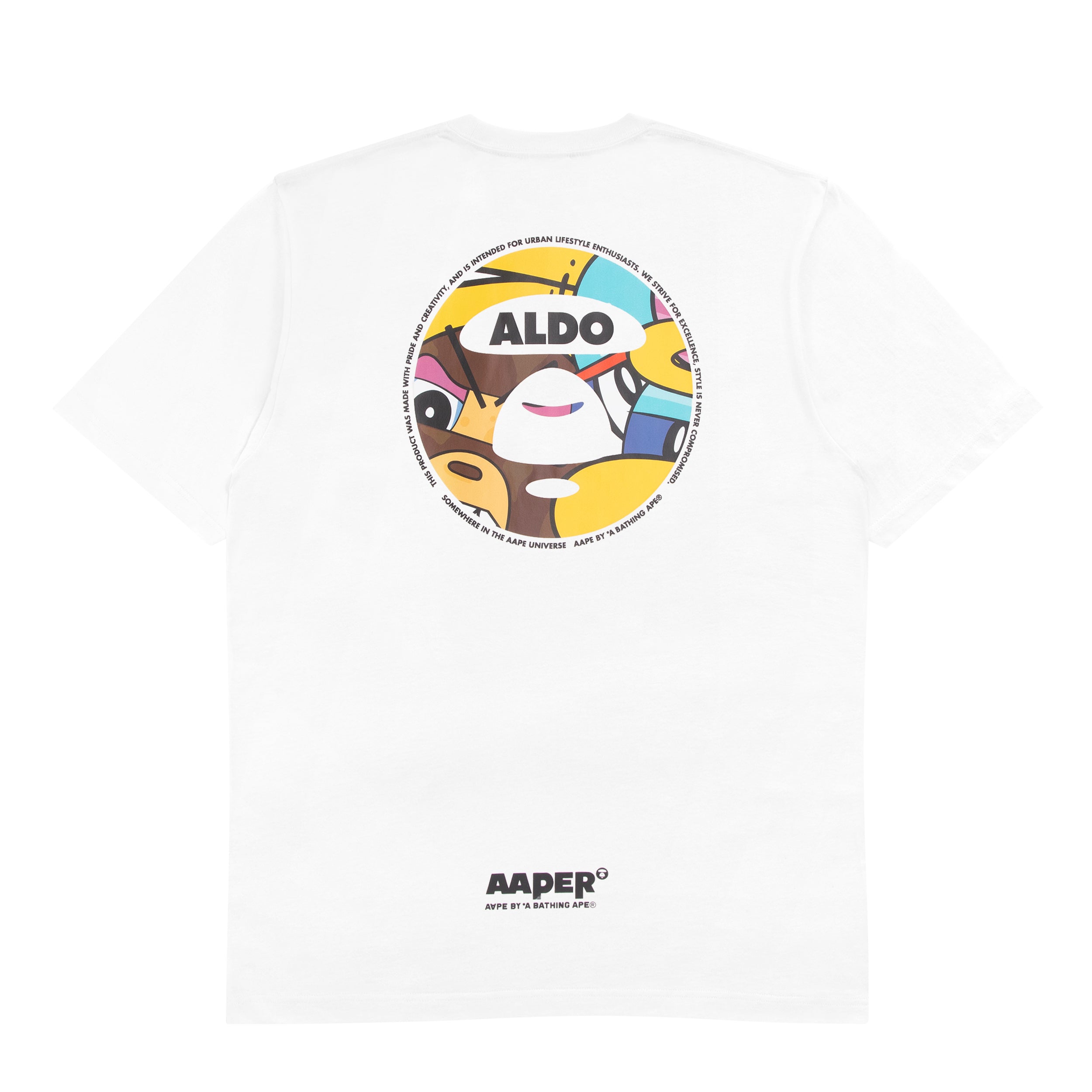 AAPE X ERIC INKALA AAPER ALDO GRAPHIC TEE