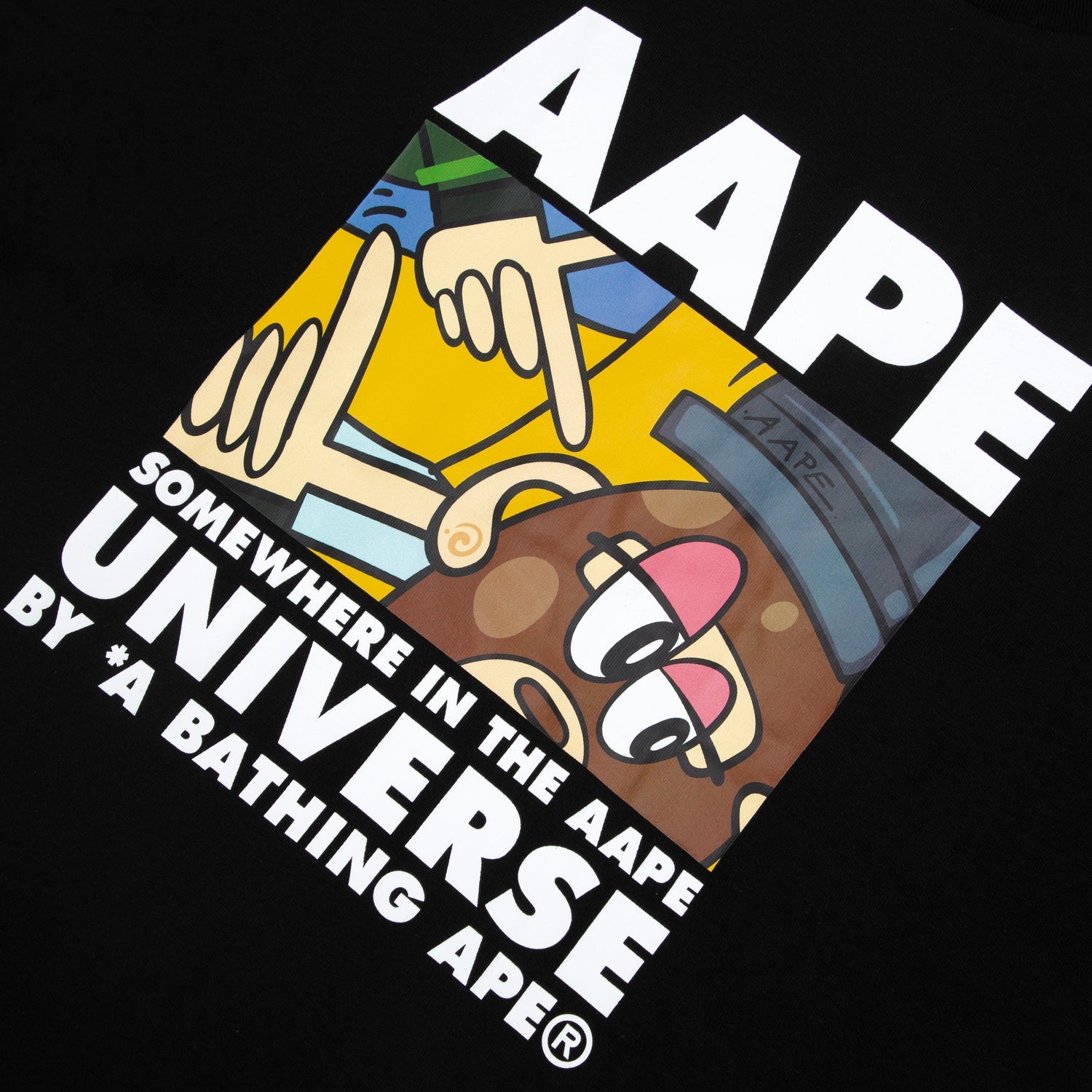 AAPE X ERIC INKALA AAPER GRAPHIC TEE