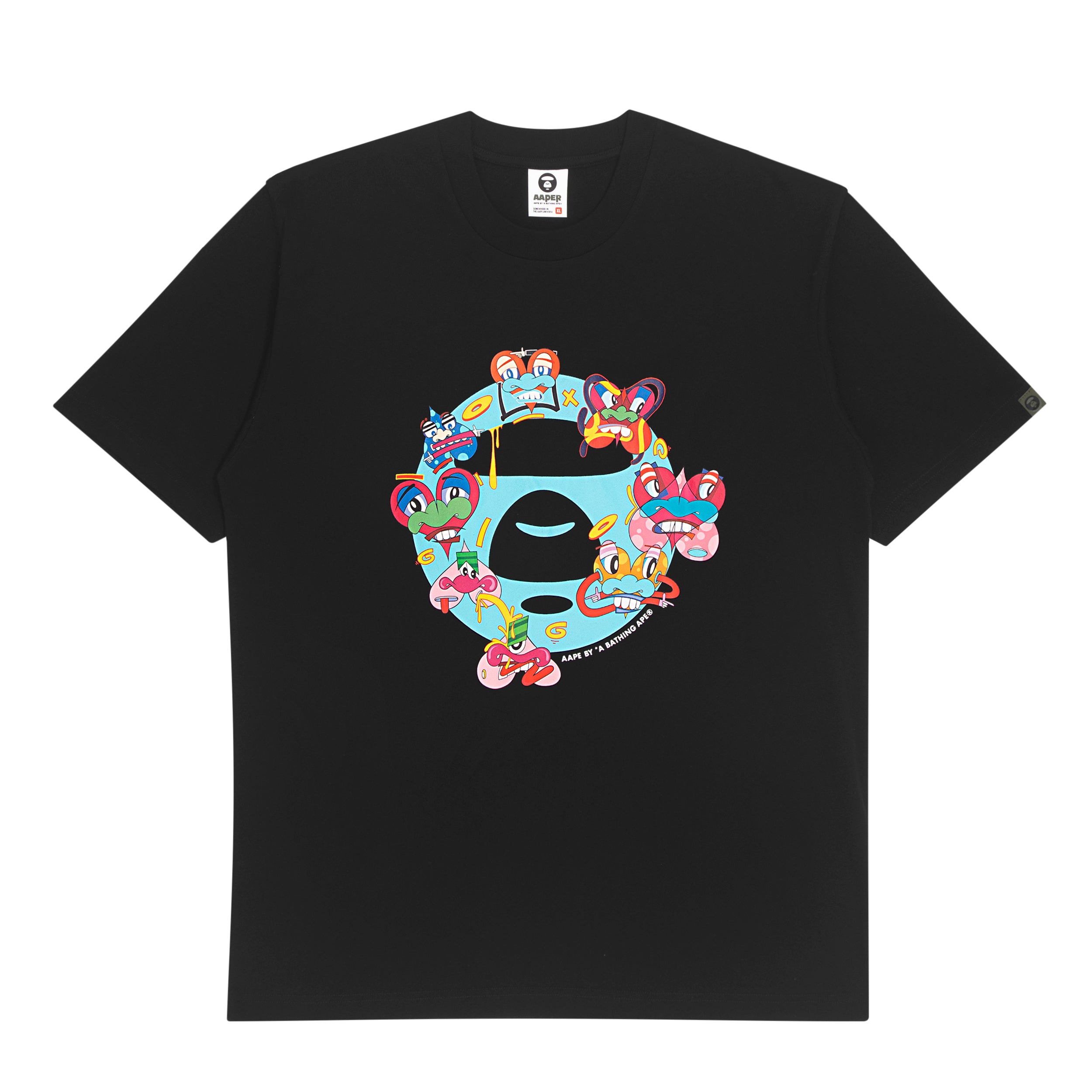 AAPE X ERIC INKALA MOONFACE GRAPHIC TEE