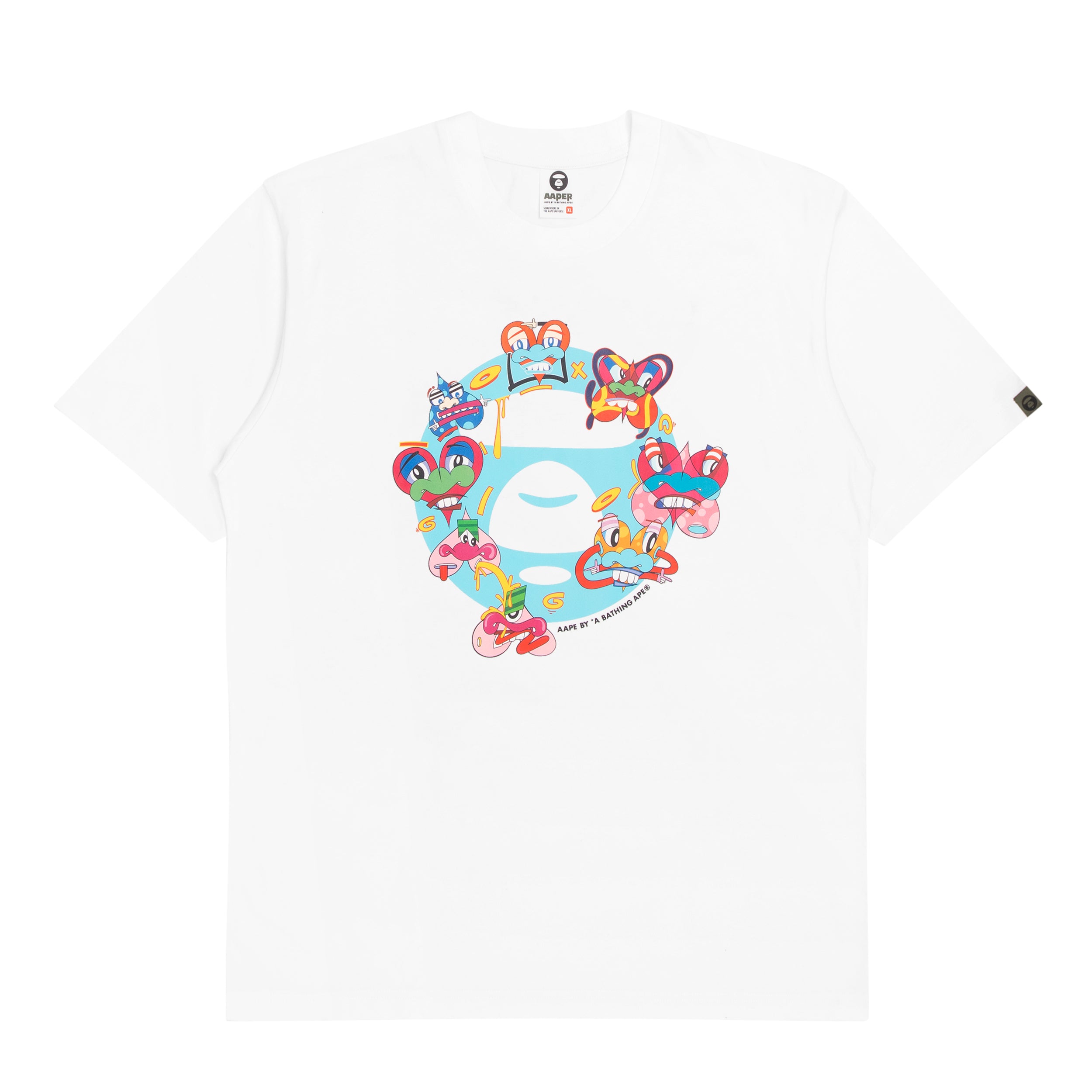 AAPE X ERIC INKALA MOONFACE GRAPHIC TEE