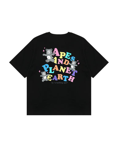 MOONFACE PATCH BEAR GRAPHIC TEE