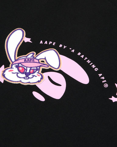 MOONFACE RABBIT EMBROIDERED GRAPHIC TEE