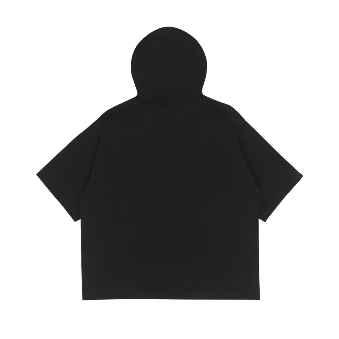 MOONFACE EMBROIDERED SHORT-SLEEVE HOODIE