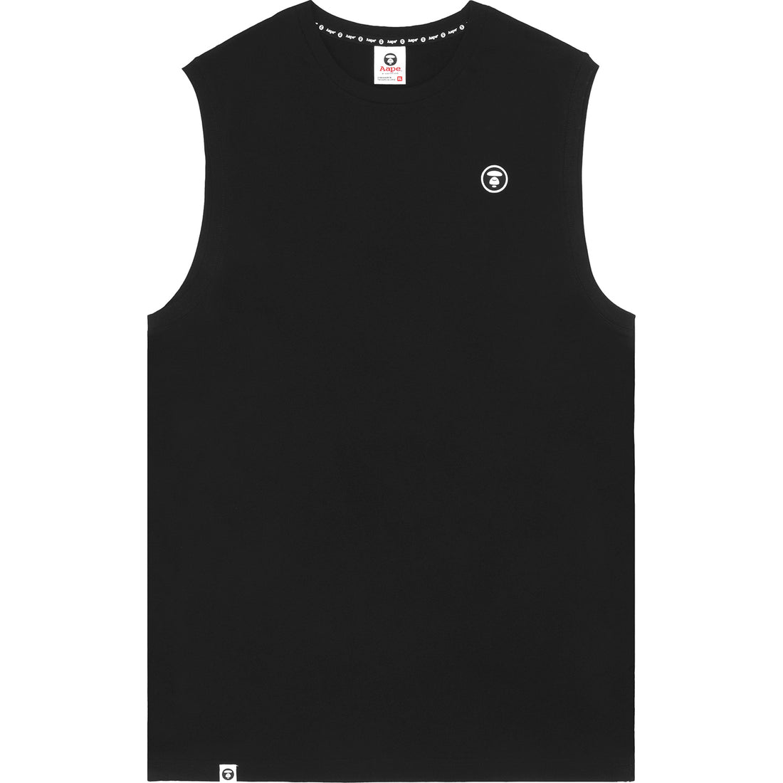 AAPE APE FACE BADGE MUSCLE TEE