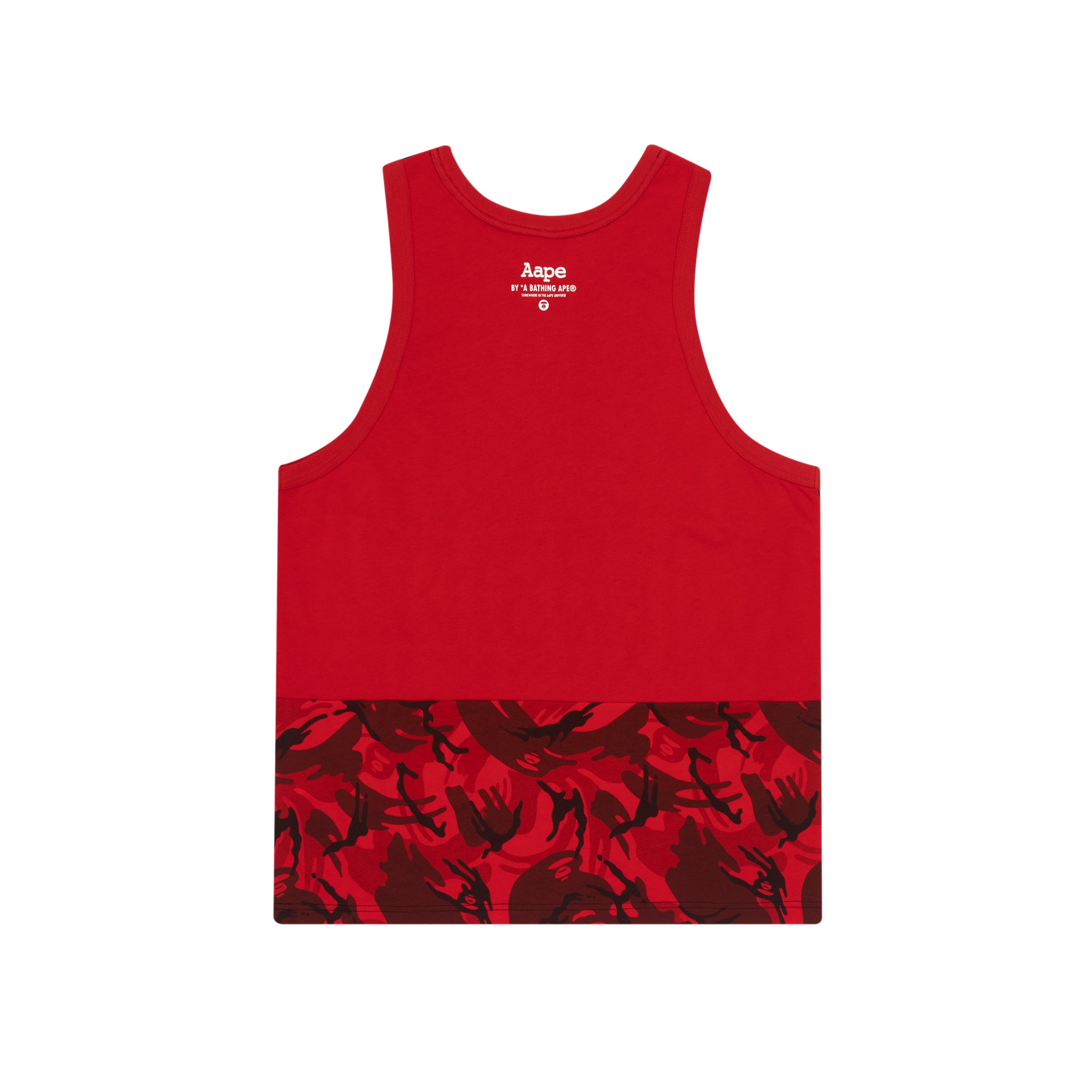 AAPE COLOUR BLOCK LOGO TANK TOP