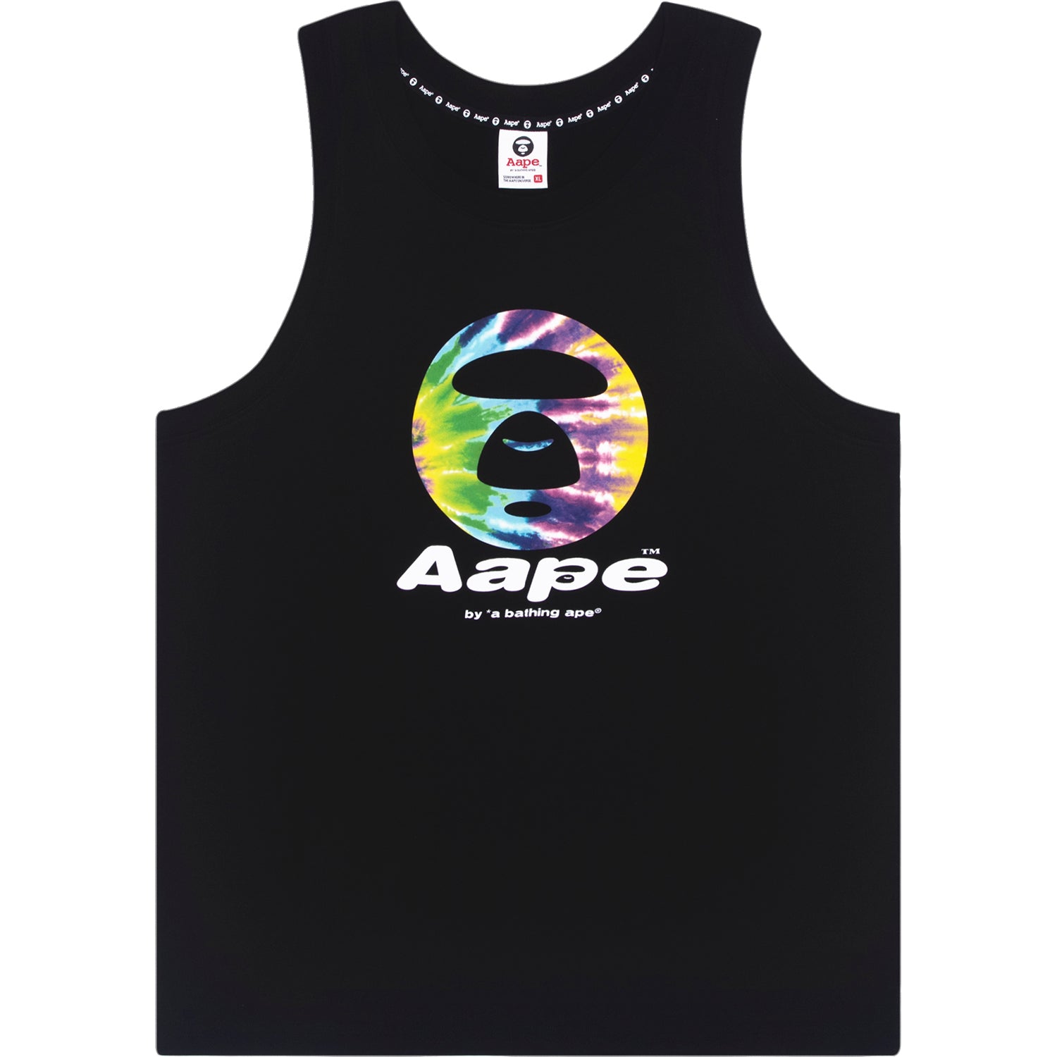 AAPE TIE-DYE APE FACE TANK TOP