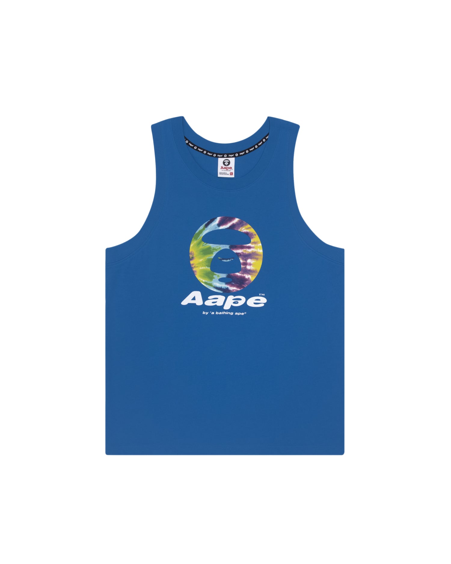 AAPE TIE-DYE APE FACE TANK TOP