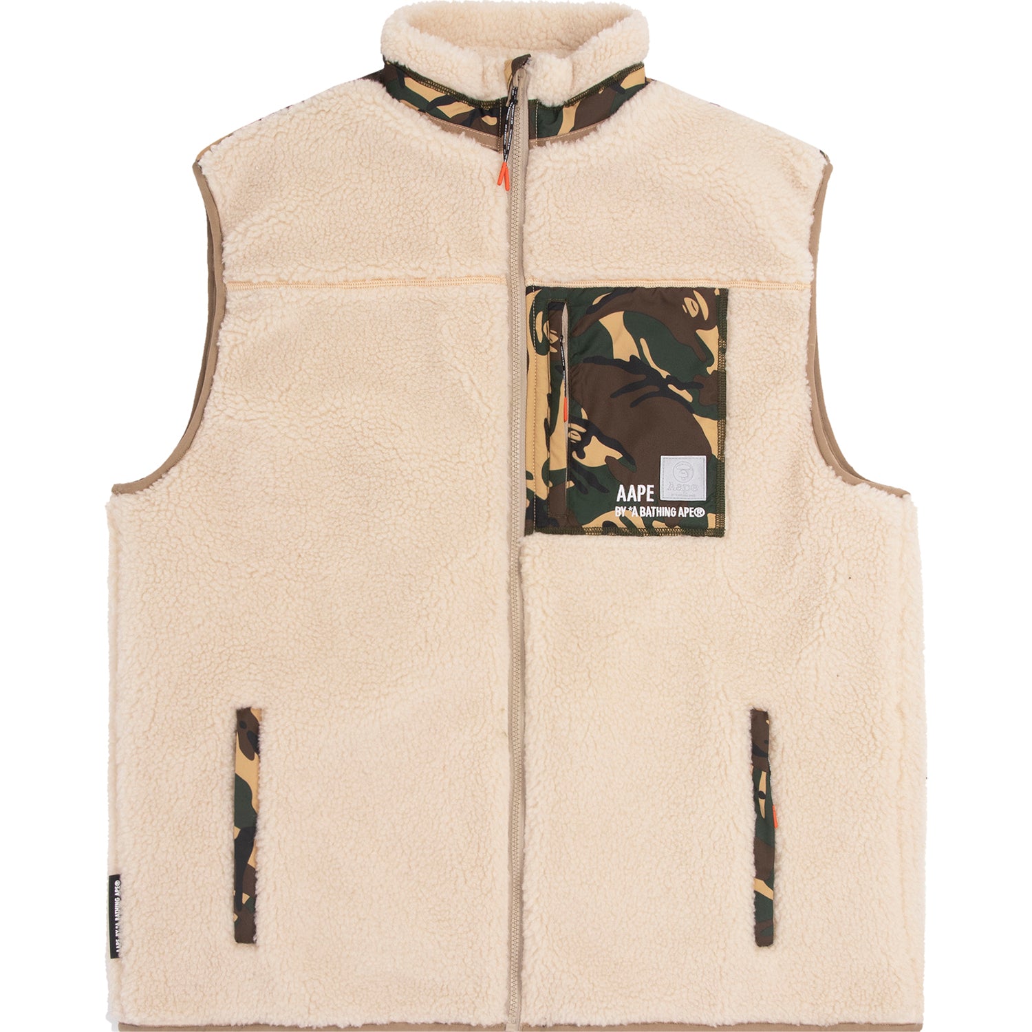 AAPE CAMO FLEECE VEST